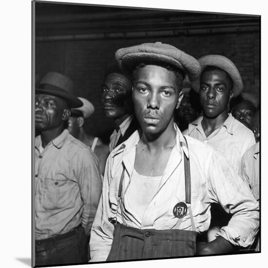 African American Men Rounded Up After Wartime Race Riots Between Blacks and Whites-Gordon Coster-Mounted Photographic Print