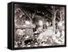 African American Men Working in a Cotton Gin at Dahomey, Mississippi, in 1898-null-Framed Stretched Canvas