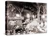 African American Men Working in a Cotton Gin at Dahomey, Mississippi, in 1898-null-Stretched Canvas