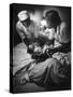 African American Midwife Maude Callen Delivering a Baby-W^ Eugene Smith-Stretched Canvas