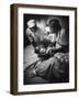 African American Midwife Maude Callen Delivering a Baby-W^ Eugene Smith-Framed Photographic Print
