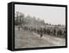 African American Military Police Guard German Pow's in France-null-Framed Stretched Canvas