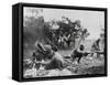 African American Mortar Company of the 92nd Division in Combat Near Massa-null-Framed Stretched Canvas