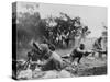 African American Mortar Company of the 92nd Division in Combat Near Massa-null-Stretched Canvas