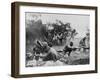 African American Mortar Company of the 92nd Division in Combat Near Massa-null-Framed Photo