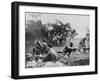 African American Mortar Company of the 92nd Division in Combat Near Massa-null-Framed Photo