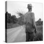 African-American on cotton patch in Mississippi, 1936-Dorothea Lange-Stretched Canvas