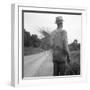 African-American on cotton patch in Mississippi, 1936-Dorothea Lange-Framed Photographic Print