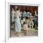 African American Ondria Thornton Window Shopping W. Her Granddaughter Ondria Tanner-null-Framed Photographic Print