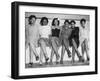 African American Pin-Up Girls at Naval Air Station's Spring Formal Dance During World War 2-null-Framed Photo