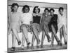 African American Pin-Up Girls at Naval Air Station's Spring Formal Dance During World War 2-null-Mounted Photo