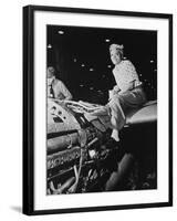 African American 'Rosie the Riviter' at Lockheed Aircraft Corp-null-Framed Photo