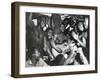 African American Sailors Aboard the U.S.S. Ticonderoga Celebrate the News of Japan's Surrender-null-Framed Photo