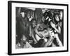 African American Sailors Aboard the U.S.S. Ticonderoga Celebrate the News of Japan's Surrender-null-Framed Photo