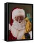 African American Saint Nick Arrives-Walt Johnson-Framed Stretched Canvas