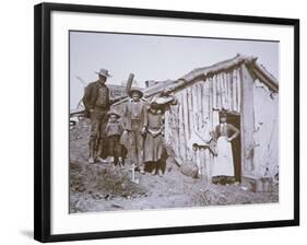 African American Settlers with Homestead Claim, 1889-A.p. Swearingen-Framed Photographic Print