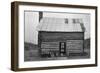 African American Sharecropper House with Child on Steps, North Carolina, July 1939-Dorothea Lange-Framed Art Print