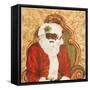 African American Sitting Santa-Patricia Pinto-Framed Stretched Canvas