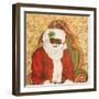 African American Sitting Santa-Patricia Pinto-Framed Art Print