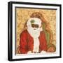 African American Sitting Santa-Patricia Pinto-Framed Art Print