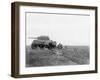 African American Soldiers Prepare to Advance with a Tank Along Empress Augusta Bay, Bougainville-null-Framed Photo