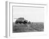 African American Soldiers Prepare to Advance with a Tank Along Empress Augusta Bay, Bougainville-null-Framed Photo