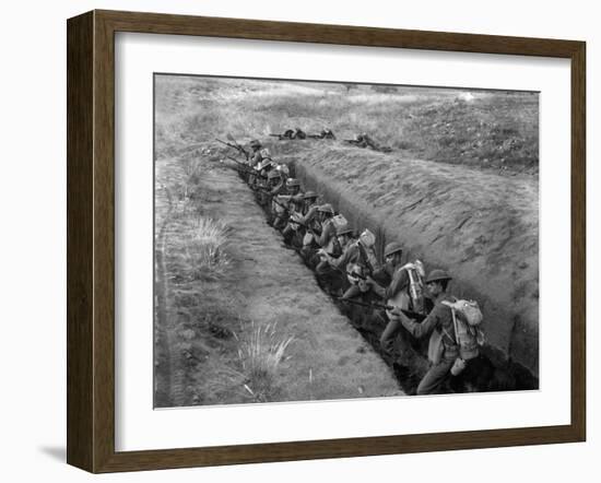 African American Soldiers Training at Fort Huachuca-null-Framed Photo