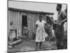 African-American Student and Leader of Lunch Counter Sit-Ins, Virginies Thornton, Standing at Home-null-Mounted Photographic Print