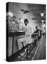 African American Student Virginius B. Thornton During a Sit Down Strike at a Lunch Counter-Howard Sochurek-Stretched Canvas