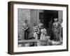 African American Students Being Escorted at School by Federal Troops-null-Framed Photographic Print