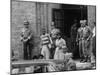 African American Students Being Escorted at School by Federal Troops-null-Mounted Photographic Print