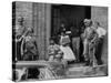 African American Students Being Escorted at School by Federal Troops-null-Stretched Canvas