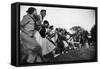 African American Students Dancing Together-Grey Villet-Framed Stretched Canvas