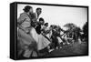 African American Students Dancing Together-Grey Villet-Framed Stretched Canvas
