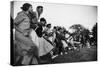 African American Students Dancing Together-Grey Villet-Stretched Canvas