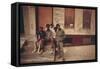 African American Teenage Street Gang Members in North Philadelphia, Ca. 1975-null-Framed Stretched Canvas