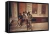 African American Teenage Street Gang Members in North Philadelphia, Ca. 1975-null-Framed Stretched Canvas