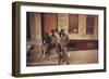 African American Teenage Street Gang Members in North Philadelphia, Ca. 1975-null-Framed Photo