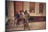 African American Teenage Street Gang Members in North Philadelphia, Ca. 1975-null-Mounted Photo