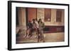 African American Teenage Street Gang Members in North Philadelphia, Ca. 1975-null-Framed Photo