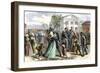 African-American Troops Mustered Out of the Union Army at Little Rock, Arkansas after the Civil War-null-Framed Giclee Print