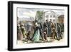 African-American Troops Mustered Out of the Union Army at Little Rock, Arkansas after the Civil War-null-Framed Giclee Print