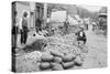 African American Vendors at the Richmond Market-null-Stretched Canvas