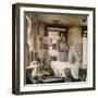 African American Virginia Lee Tanner Ironing in Her Rented House-null-Framed Photographic Print