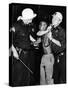 African American Who Has Been Shot in the Leg, Is Restrained by New York City Police-null-Stretched Canvas