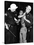 African American Who Has Been Shot in the Leg, Is Restrained by New York City Police-null-Stretched Canvas