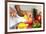 African American Womans Hand Slicing A Tomatoe-Samuel Borges-Framed Photographic Print