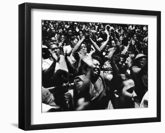 African American Women at Meeting During Bus Boycott-Grey Villet-Framed Photographic Print