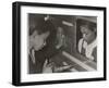 African American Women Riveters Work on the Center Section of a Bomber During World War 2-null-Framed Art Print