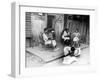 African American Women Sitting on the Porch of their Ramshackle House Watching their Children Play-Alfred Eisenstaedt-Framed Photographic Print